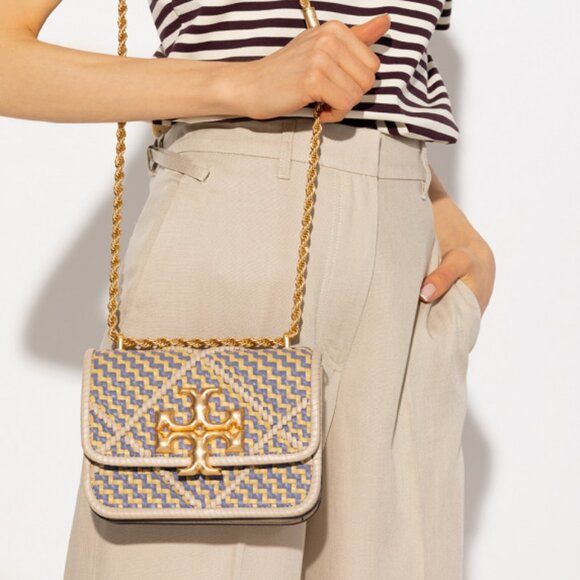 NEW TORY BURCH Small Eleanor Braided Shoulder Bag - Picture 1 of 13